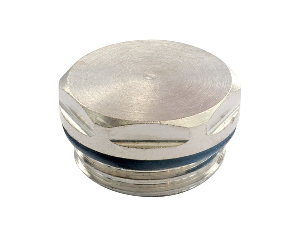 Bouchon obturateur de radiateur 15/21 en laiton nickelé - Somatherm - Brico Dépôt
