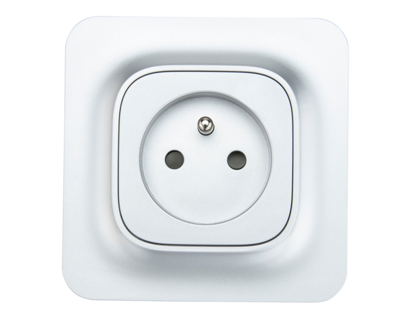 Lot de 10 prises 2P+T complet gris "Mauka" - Brico Dépôt