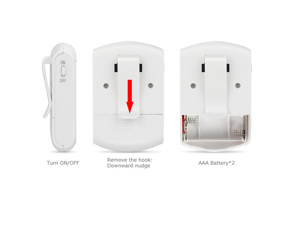 Kit carillon vibrant à piles + bouton sonnette portée à 150 mètres - Brico Dépôt