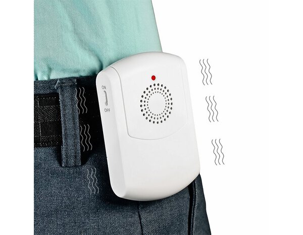 Kit carillon vibrant à piles + bouton sonnette portée à 150 mètres - Brico Dépôt