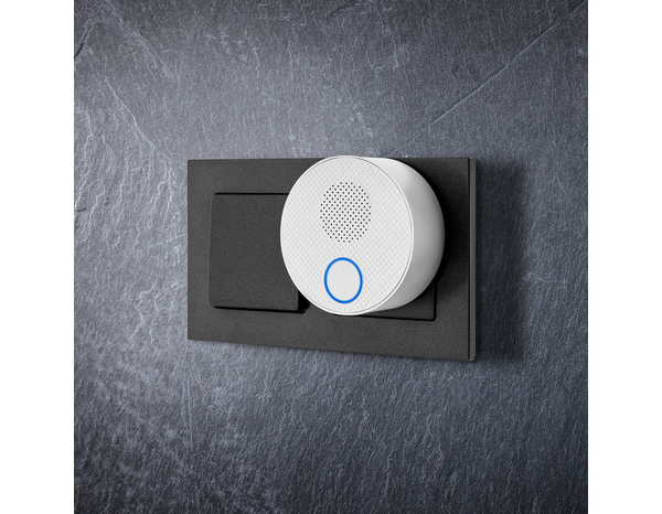 Kit carillon sans fil ni pile avec bouton Kinétic blanc portée 100 mètres - Brico Dépôt