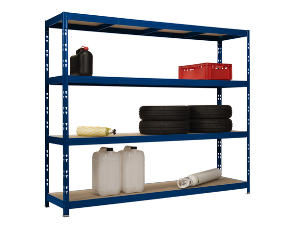 Etagère bois et métal H. 200 x L. 237 x P. 60 cm. - Brico Dépôt