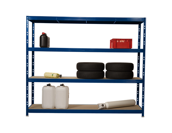 Etagère bois et métal H. 200 x L. 237 x P. 60 cm. - Brico Dépôt