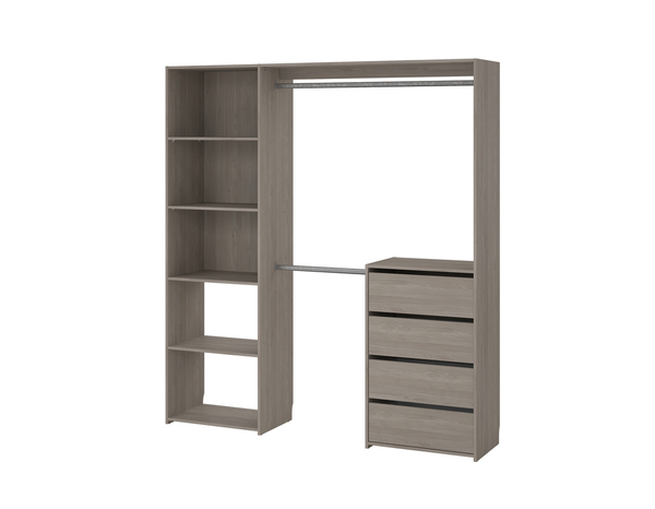 Kit dressing "Karisma" imitation chêne grisé H. 200 x L. 180 x P. 40 cm. - Brico Dépôt