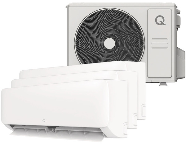 Pompe à chaleur modèle multi Q-Excellence-1 unité extérieure et 3 intérieures - Brico Dépôt