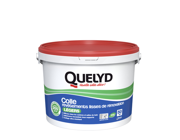 Colle pour revêtements lisses de rénovation légers - 10kg - Quelyd - Brico Dépôt