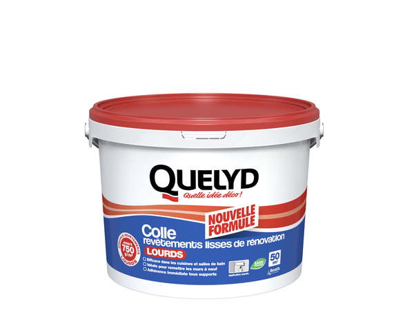 Colle pour revêtements lisses de rénovation lourds - 10kg - Quelyd - Brico Dépôt