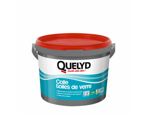 Colle pour toiles de verre - Seau de 5kg - Quelyd - Brico Dépôt