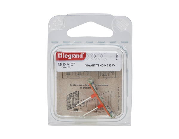 Voyant lumineux avec repère orange 230V "Mosaic Easy LED" - Legrand - Brico Dépôt