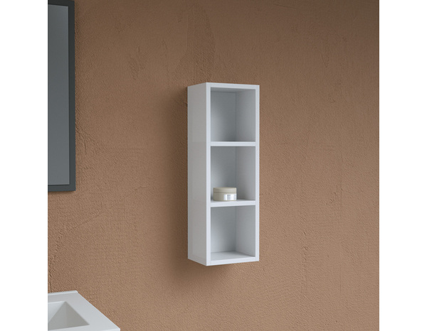 Rangement mural 3 niches blanc "style"  l.20 x h.60 x p.15 cm - Brico Dépôt
