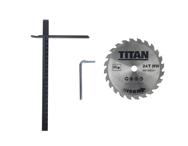 Scie circulaire filaire 1200 W -165 mm - Titan - Brico Dépôt