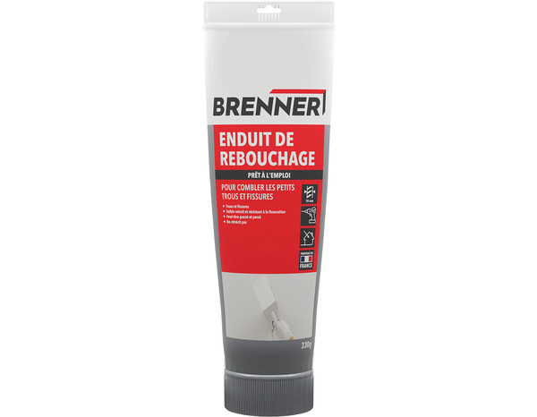 Enduit de rebouchage en pâte - Tube 330 g - Brenner - Brico Dépôt