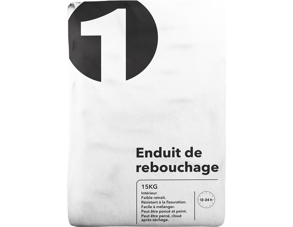 Enduit de rebouchage en poudre - Sac 15 kg - Brico Dépôt