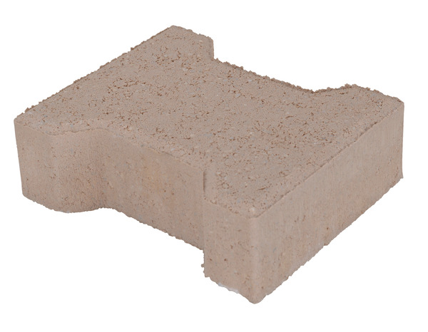 Pavé jardin ocre 16,5 x 19,8 cm en béton teinté modèle PAVE JARDIN OCRE 4,5 - Brico Dépôt