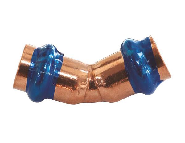 Raccord coudé 45° cuivre à sertir FF Ø12 - Somatherm - Brico Dépôt