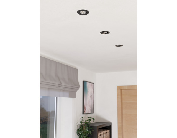 Lot de 10 spot encastrables noir - LED GU10, 4000K - Brico Dépôt