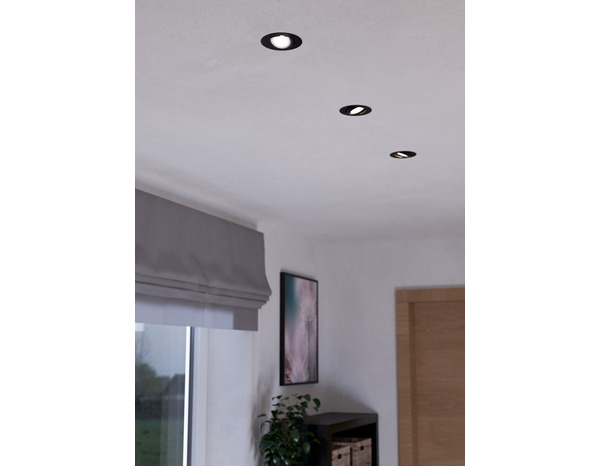 Lot de 10 spot encastrables noir - LED GU10, 4000K - Brico Dépôt