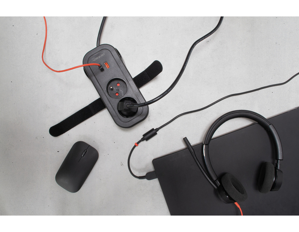 Bloc 2 prises nomade 16 A en USB A et C - 1,6 mètres - Zenitech - Brico Dépôt