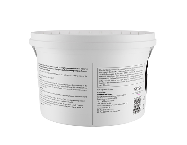 Enduit de rebouchage en pâte - Pot 5 kg - Brico Dépôt