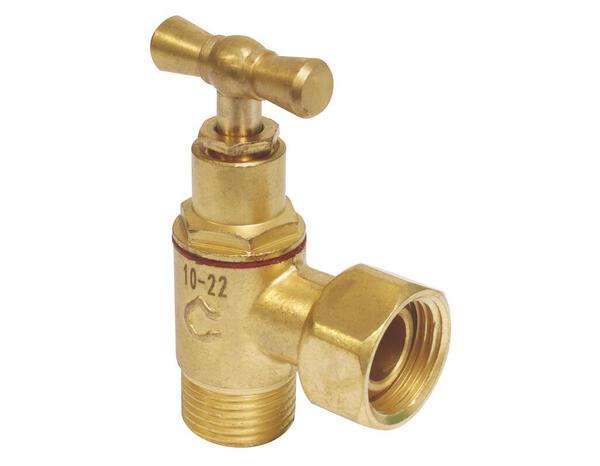 Robinet d’arrêt de WC équerre à potence laiton brut M12/17 - Somatherm - Brico Dépôt