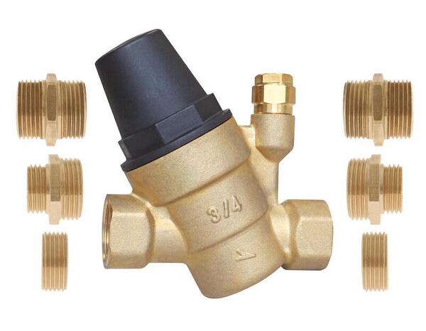 Réducteur de pression réglable à membrane  FF20/27 avec multi-raccords - Somatherm - Brico Dépôt