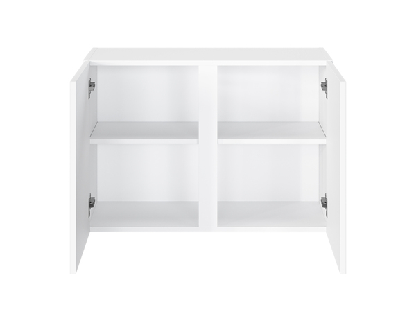Meuble haut 2 portes "Pragma" blanc l.80 x h.55 x p.32 cm - Brico Dépôt