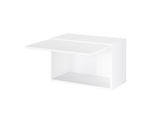 Meuble sur-hotte 1 porte "Pragma" - Blanc - L. 60 x H. 38 x P. 32 cm - Brico Dépôt