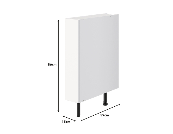 Meuble bas "Pragma" blanc l.15 x h.86 x p.59 cm - Brico Dépôt