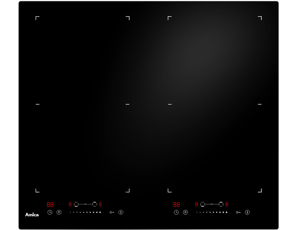 Plaque induction 4 zones modulables - Dim. d’encastrement : L.56 x P.49 cm. - Brico Dépôt