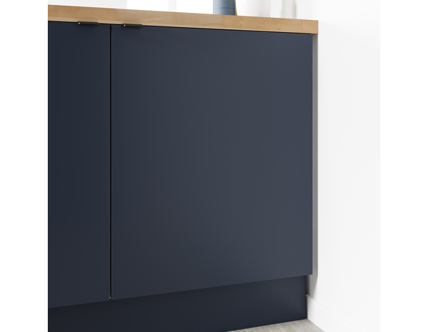 Façade 1 porte 60cm "Dorice" bleu mat - l. 59.7 x h. 71.5cm - Cooke and Lewis - Brico Dépôt