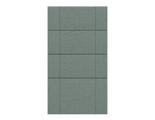 Façade 3 tiroirs + 1 casserolier 40cm "Coline" vert sauge - l. 39.7 x h. 71.5cm - Cooke and Lewis - Brico Dépôt
