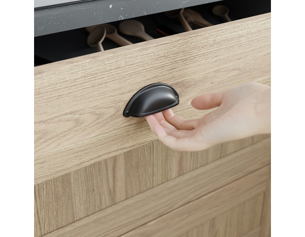 Façade 1 tiroir + 2 casseroliers 100cm "Coline" chêne clair - L. 99.7 x H. 71.5cm - Cooke and Lewis - Brico Dépôt