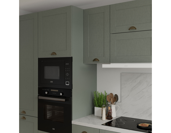 Finition caisson colonne "Coline" vert sauge - l. 57 x h. 201cm - Cooke and Lewis - Brico Dépôt