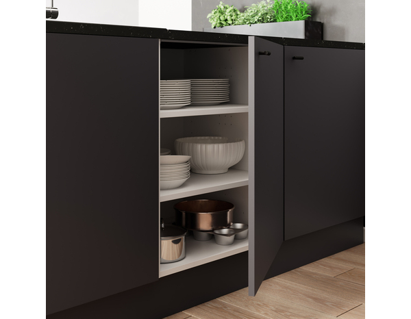 Façade colonne 60cm "Dorice" anthracite mat l. 59.7 x h. 68.7cm - Cooke and Lewis - Brico Dépôt