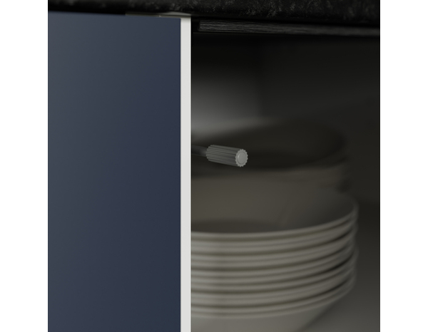 Façade 1 porte 60cm "Dorice" bleu mat - l. 59.7 x h. 71.5cm - Cooke and Lewis - Brico Dépôt