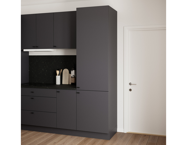 Façade colonne 60cm "Dorice" anthracite mat - l. 59.7 x h. 128.7cm - Cooke and Lewis - Brico Dépôt