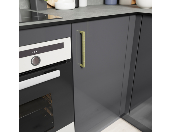 2 poignées de cuisine droites 15cm laiton brossé - Cooke and Lewis - Brico Dépôt