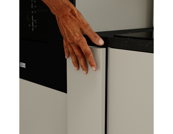 Façade 1 porte 15cm "Dorice" beige mat - l. 14.7 x h. 71.5cm - Cooke and Lewis - Brico Dépôt