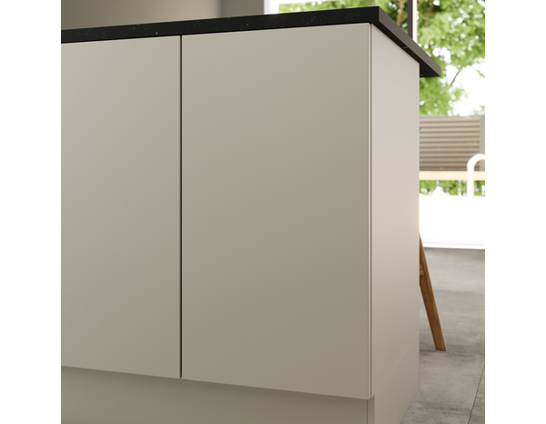 Façade 1 porte 40cm "Dorice" beige mat - l. 39.7 x h. 71.5cm - Cooke and Lewis - Brico Dépôt