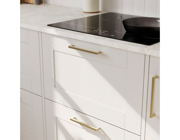 2 poignées de cuisine droites 15cm laiton brossé - Cooke and Lewis - Brico Dépôt