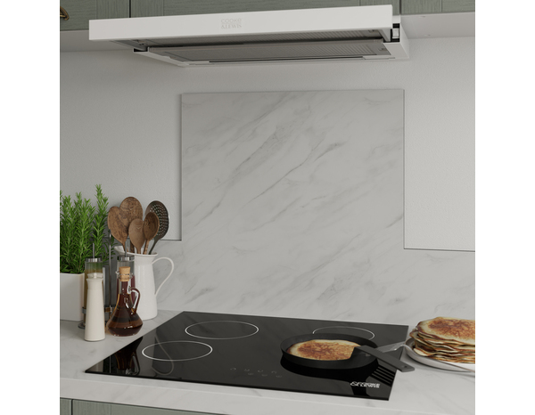 Crédence effet marbre blanc L.240 x H.60 cm x Ep. 8 mm - Cooke and Lewis - Brico Dépôt