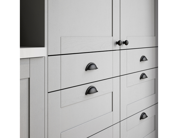 2 coques de cuisine 10cm noir vieilli - Cooke and Lewis - Brico Dépôt