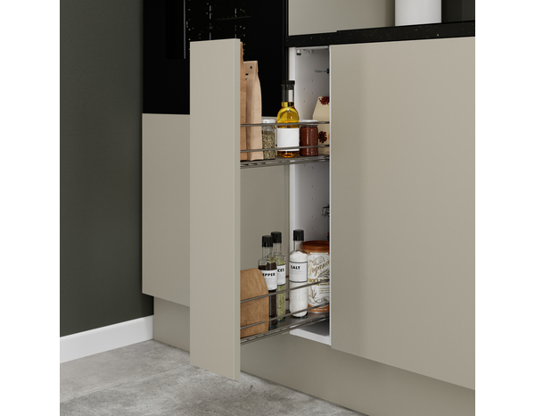 Façade 1 porte 15cm "Dorice" beige mat - l. 14.7 x h. 71.5cm - Cooke and Lewis - Brico Dépôt