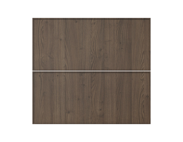 Façade 1 casserolier ou sur-hotte 80cm "Heline" noyer mat - l. 79.7 x h. 35.6cm - Cooke and Lewis - Brico Dépôt