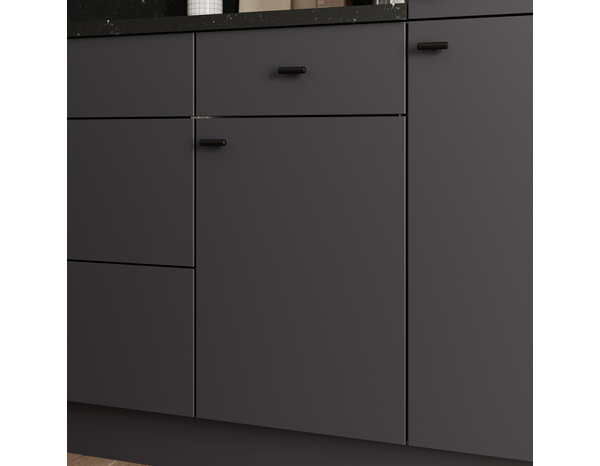 Façade 1 porte + 1 tiroir 40cm "Dorice" anthracite mat - l. 39.7 x h. 71.5cm - Cooke and Lewis - Brico Dépôt