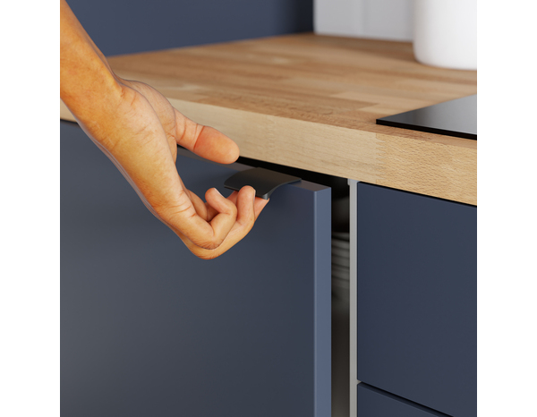 2 boutons de cuisine prise en main 5cm noir mat - Cooke and Lewis - Brico Dépôt