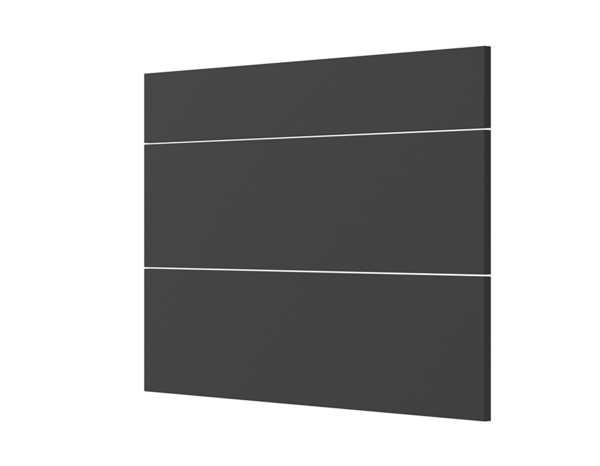 Façade 1 tiroir + 2 casseroliers 100cm "Heline"noir mat - L. 99.7 x H. 71.5cm - Cooke and Lewis - Brico Dépôt