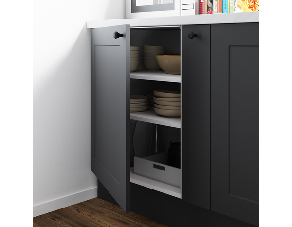 Façade 1 porte 60cm "Florie"anthracite mat - L. 59.7 x H. 71.5cm - Cooke and Lewis - Brico Dépôt