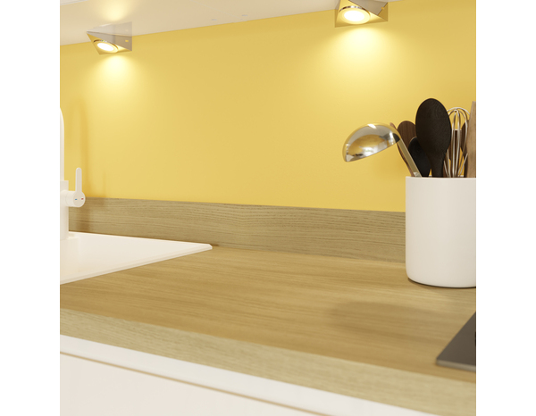 Crédence effet bois clair L.240 x H.20 cm x Ep. 8 mm - Cooke and Lewis - Brico Dépôt
