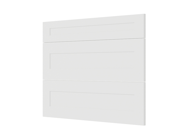 Façade 1 tiroir + 2 casseroliers 100cm "Florie" blanc mat - L. 99.7 x H. 71.5cm - Cooke and Lewis - Brico Dépôt